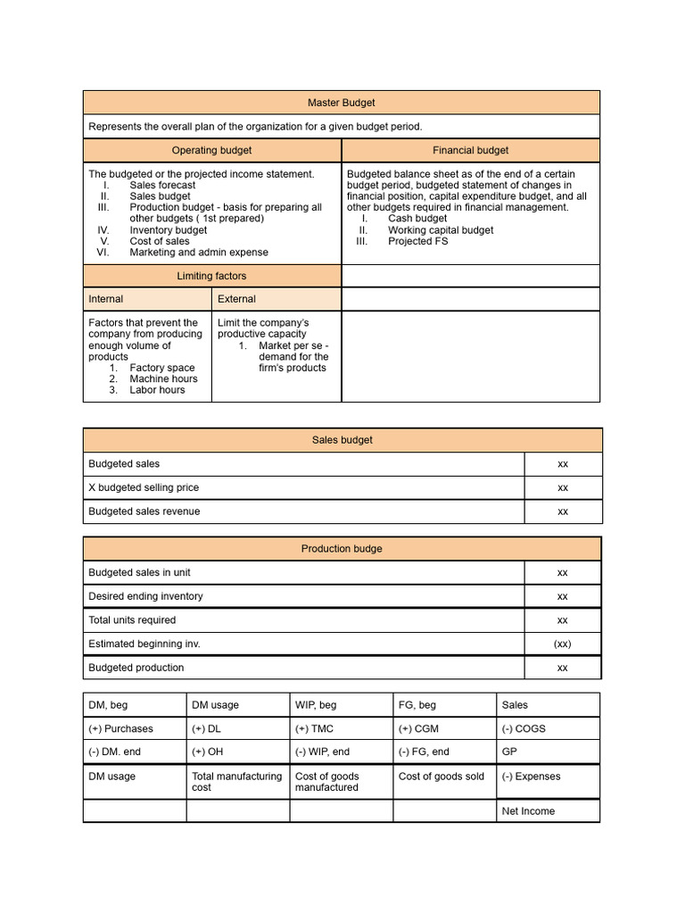 MS Budgeting | PDF | Cost Of Goods Sold | Budget