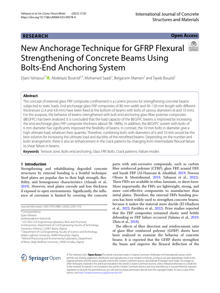 s40069-023-00578-4 | PDF | Fibre Reinforced Plastic | Composite Material