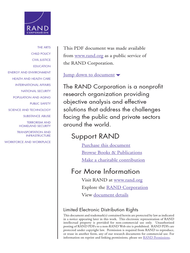 RAND_CB104-1 | PDF | Rand Corporation