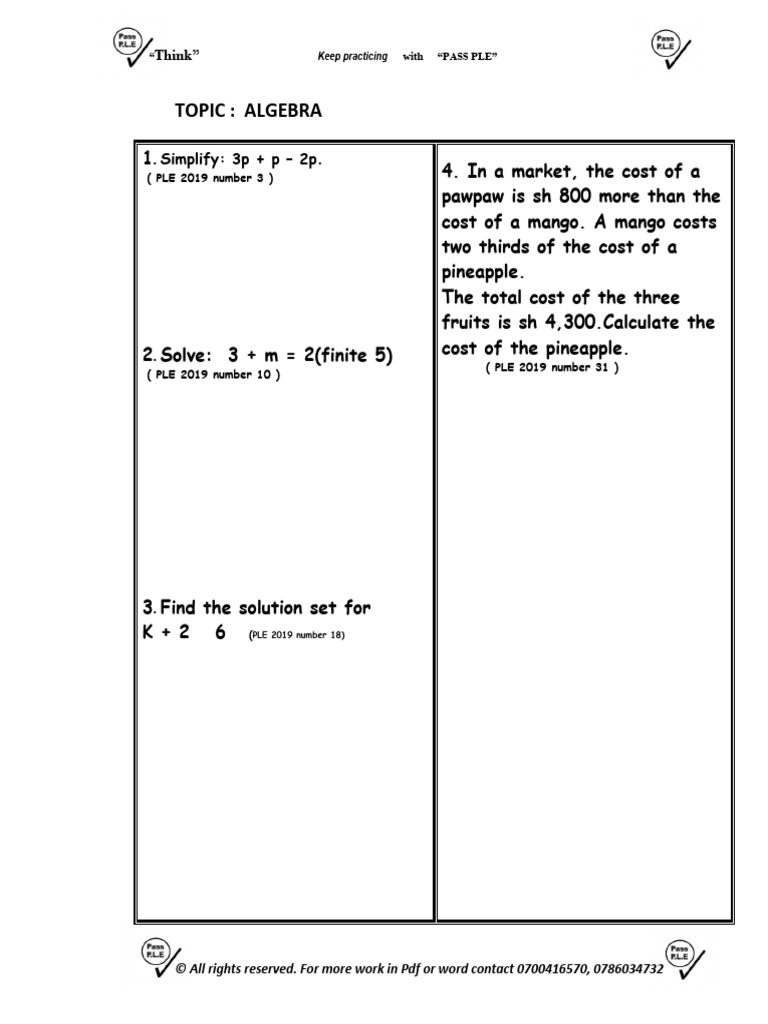 Algebra | PDF | Abstract Algebra | Mathematics