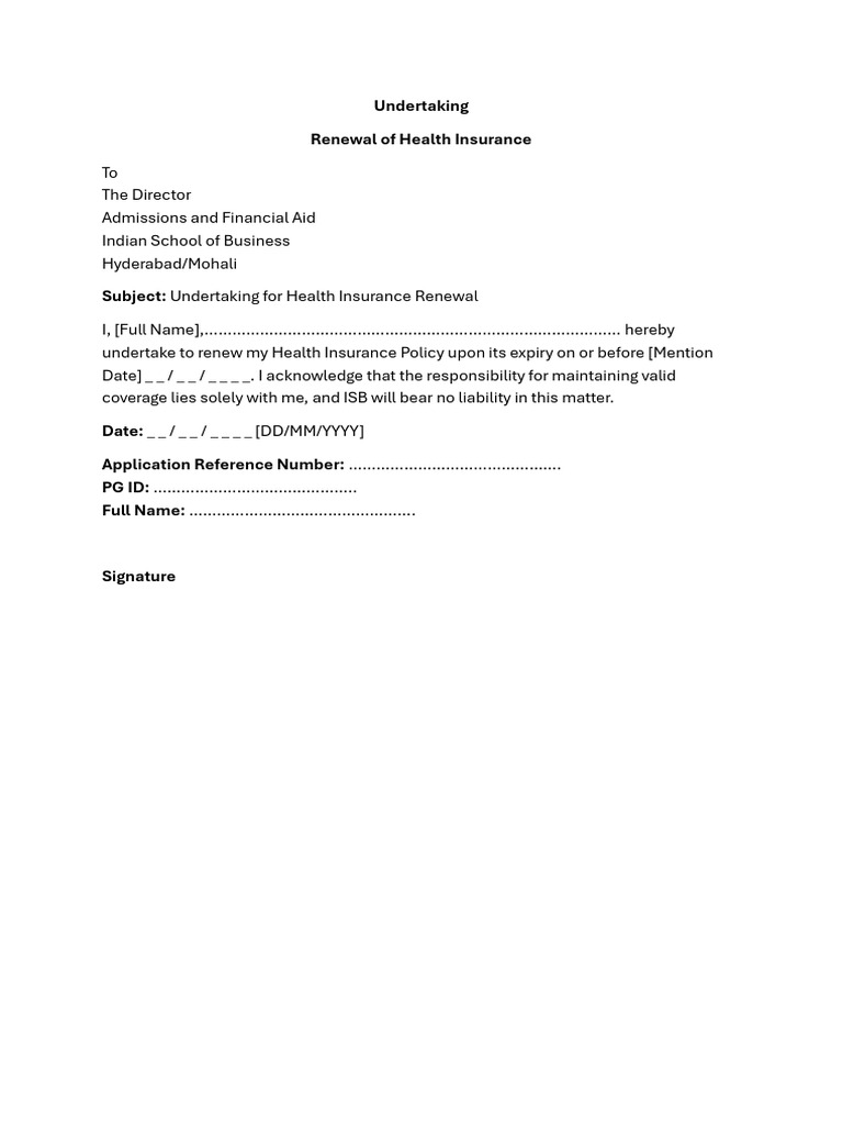 Undertaking | PDF