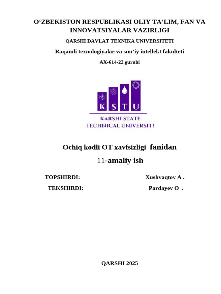 OKOT 11-Amaliy | PDF