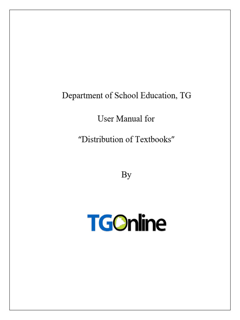 User Manual of Distribution of TextBooks | PDF | Chess Theory