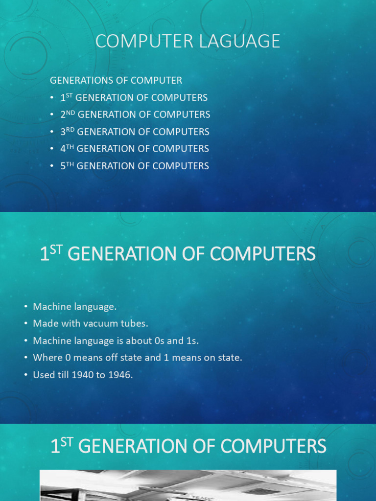 Generations of Computers (1) | PDF