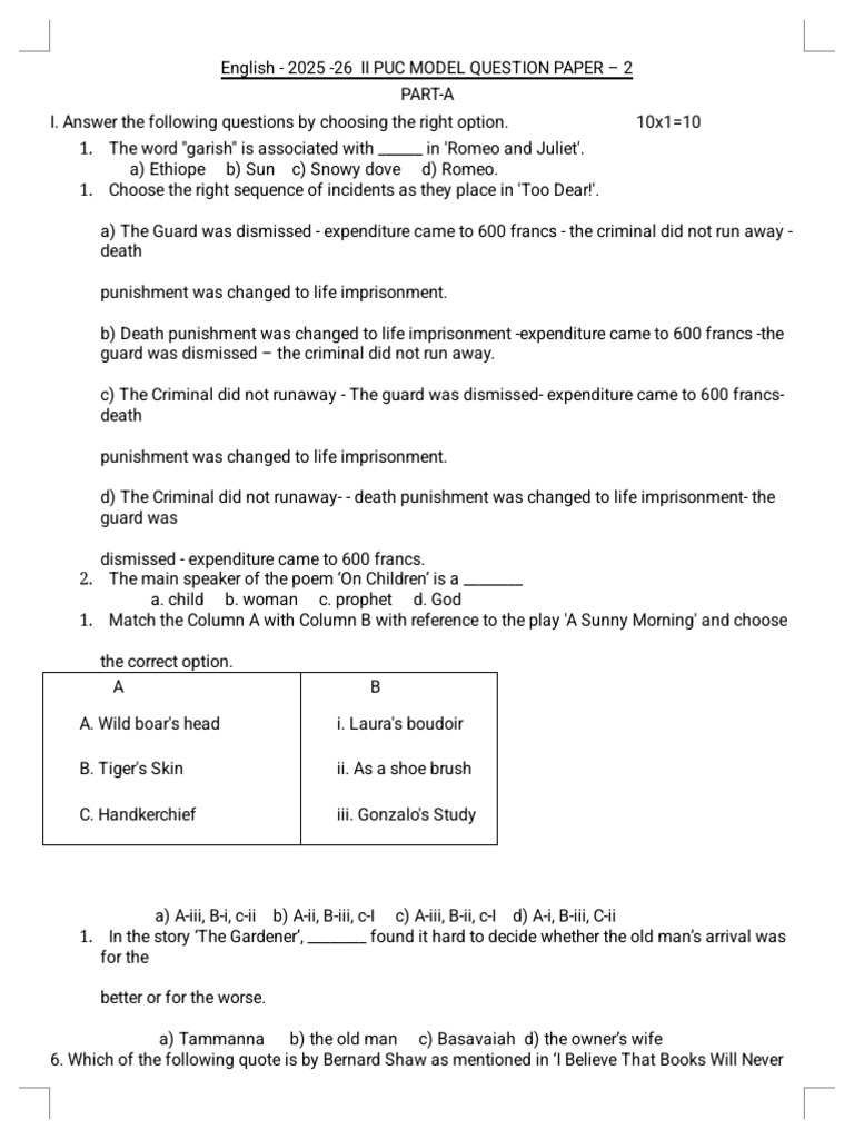 Converted - Model Question Paper 2 Answer | PDF