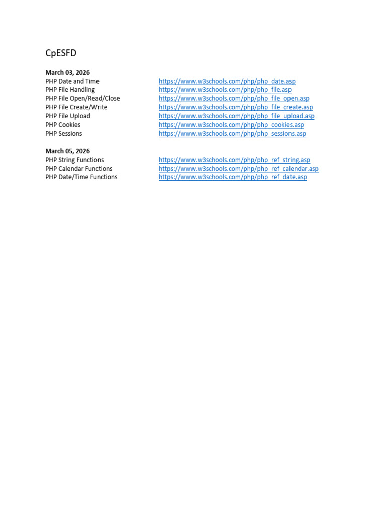 CpESFD - Files, String, And DateTime | PDF