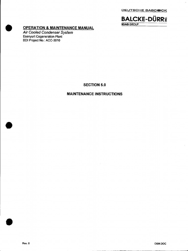 5 - Maintenance Instruction | PDF