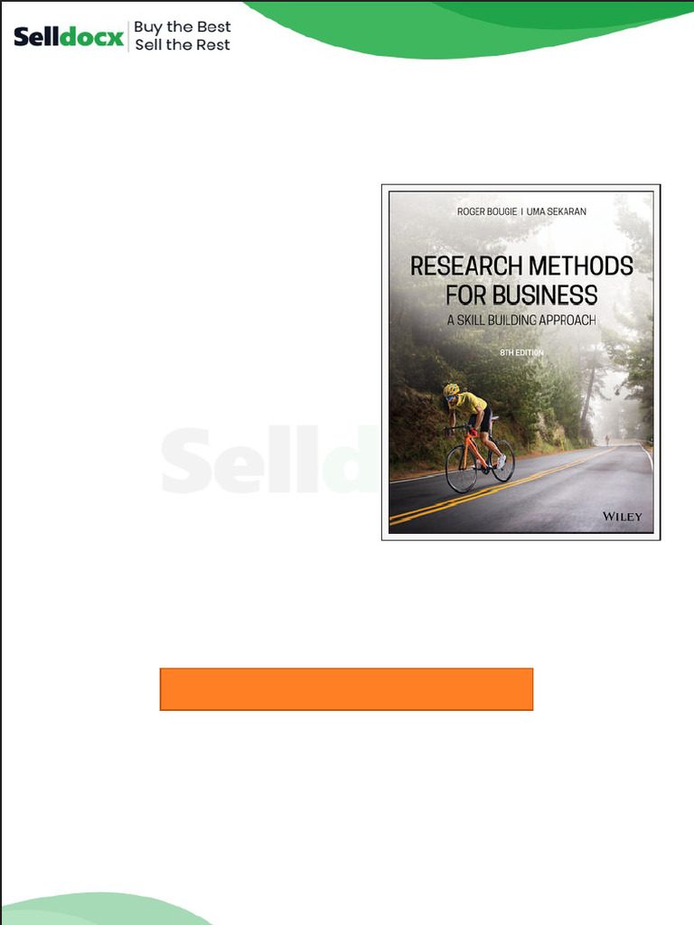 Test Bank Research Methods For Business A Skill Building Approach ...