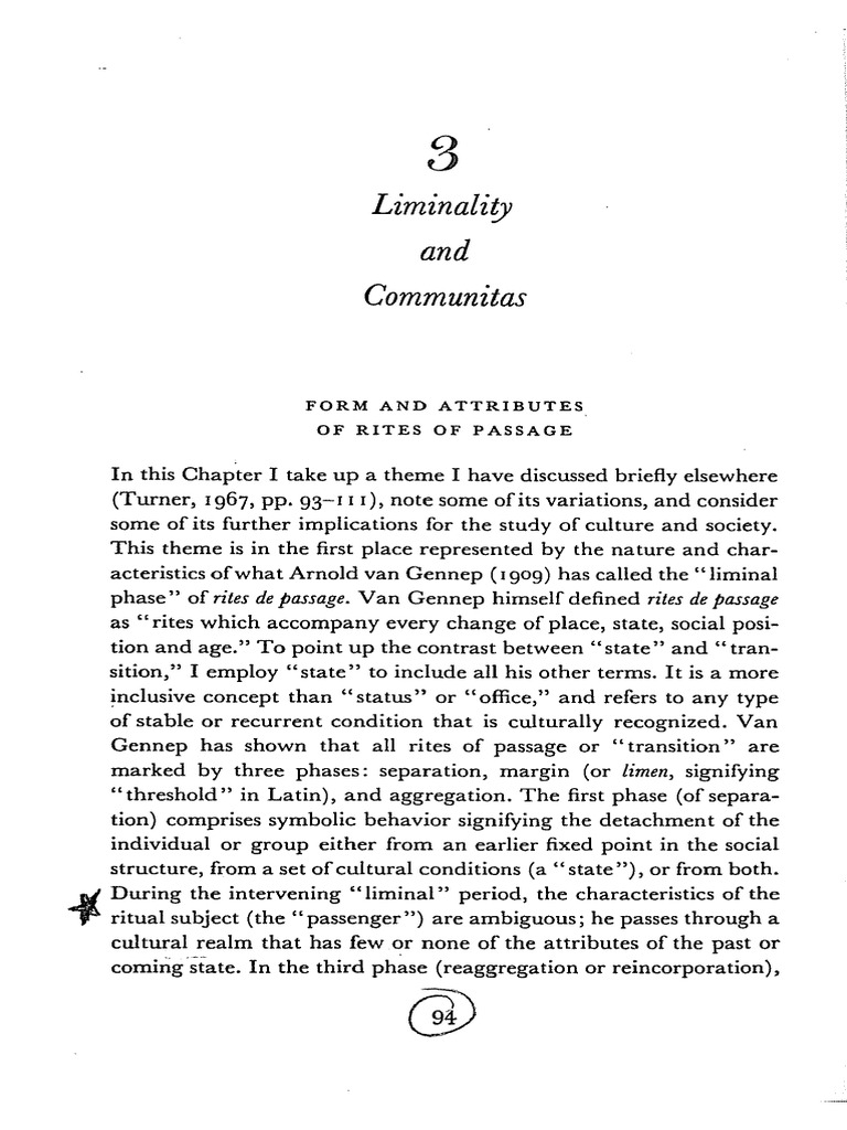Pages from The ritual process structure and anti-structure (Victor ...