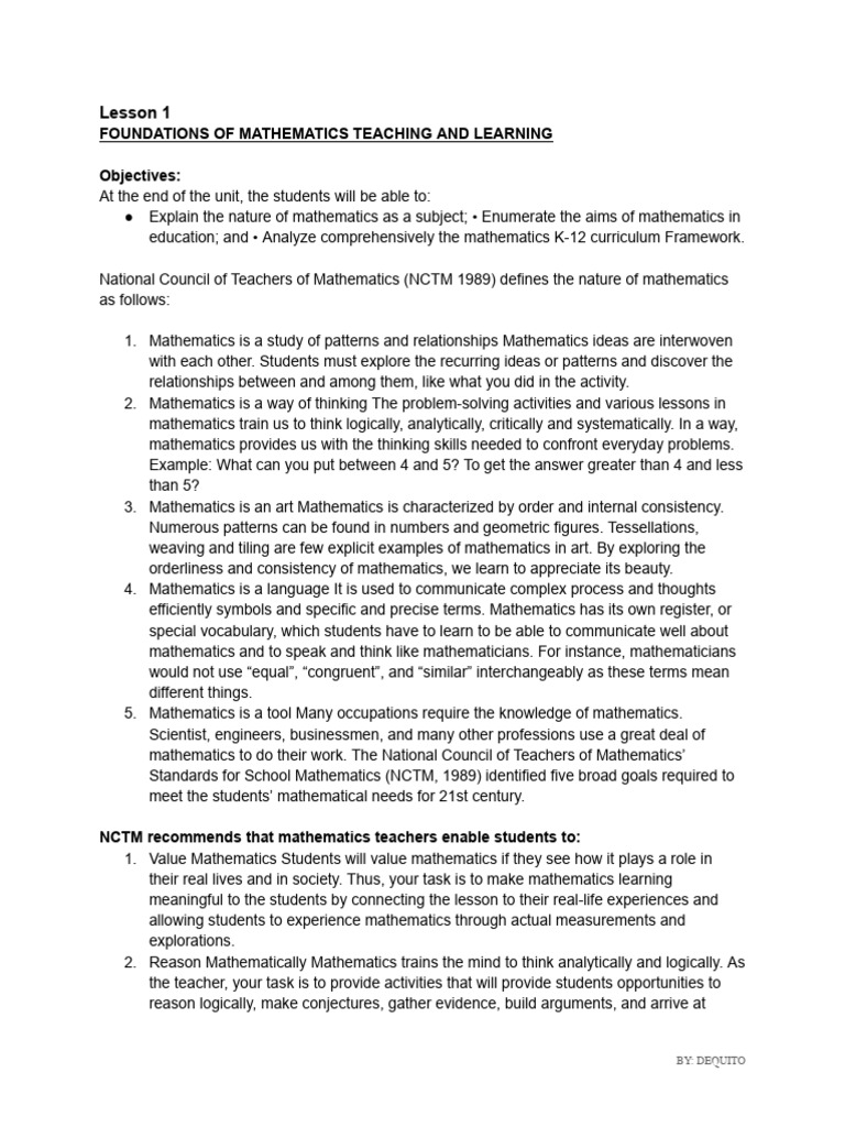 Tmath - Prelim - Dequito | PDF | Area | Constructivism (Philosophy Of ...
