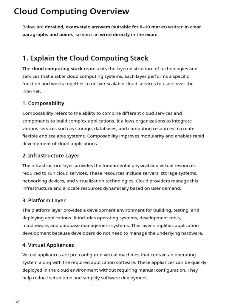Cloud Computing Overview | PDF | Cloud Computing | Software As A Service