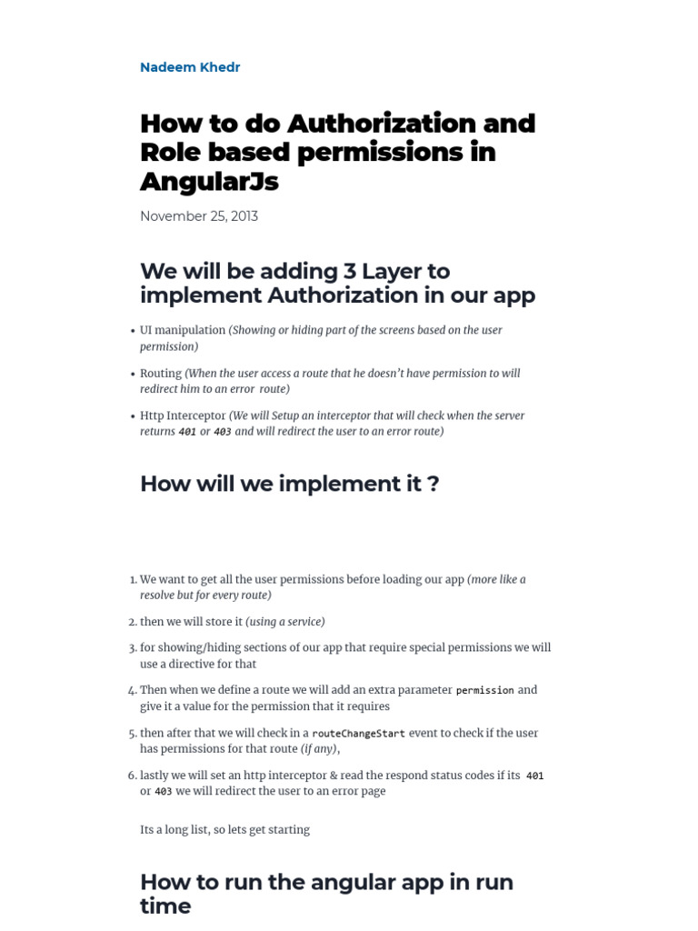 HHow To Do Authorization and Role Based Permissions in AngularJs ...