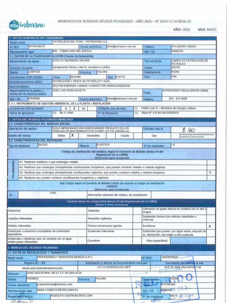 MRSP GOLP-LT.VI-016-25-TC LOTE VI PZ 6637-BT 216 (09-05-2025) | PDF