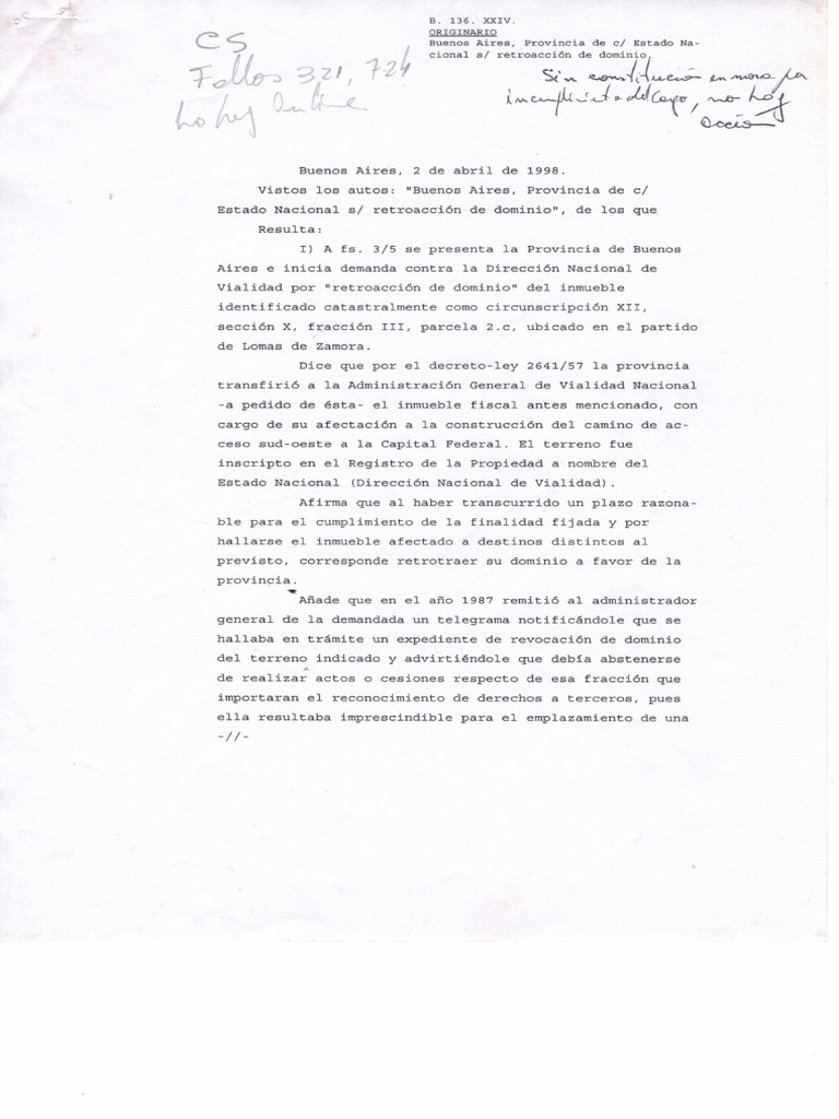 Fallo Retrocesión II | PDF