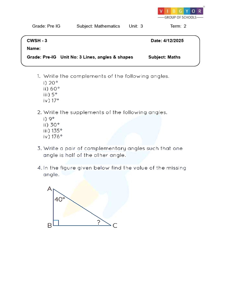 Lines Angles | PDF