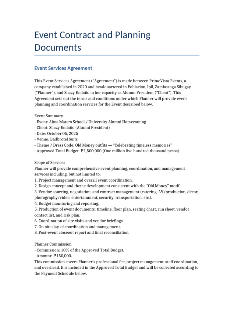 Alumni Homecoming Event Documents | PDF | Fee