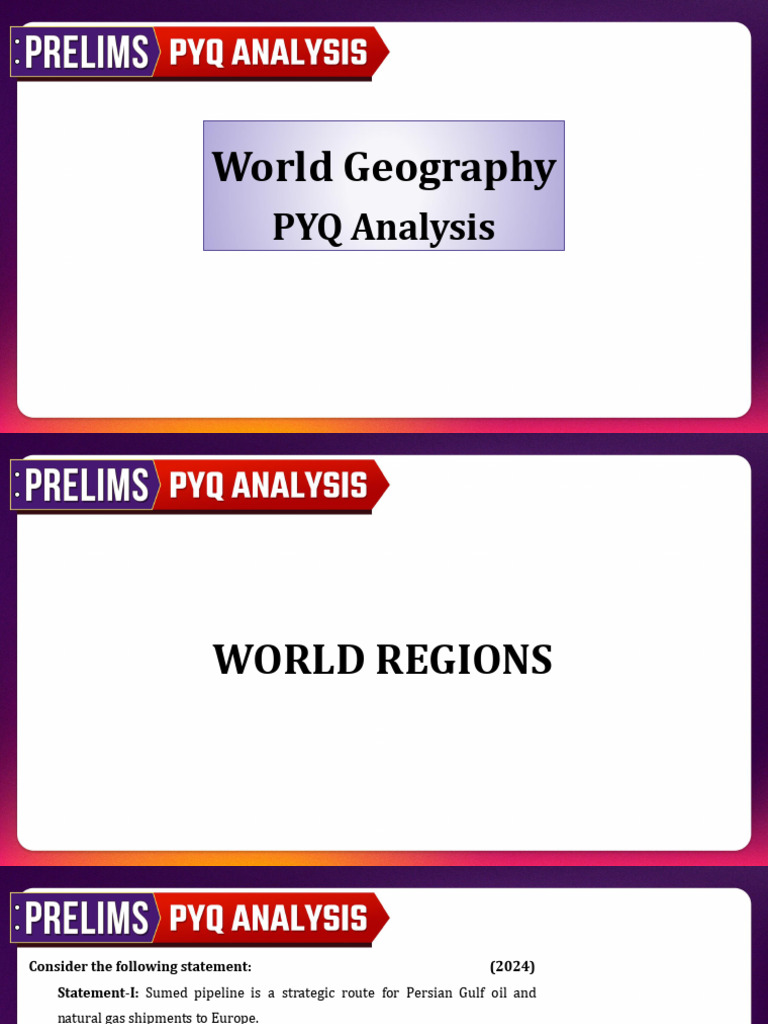 Geography PYQ Part-III | PDF | Peat | Rainforest