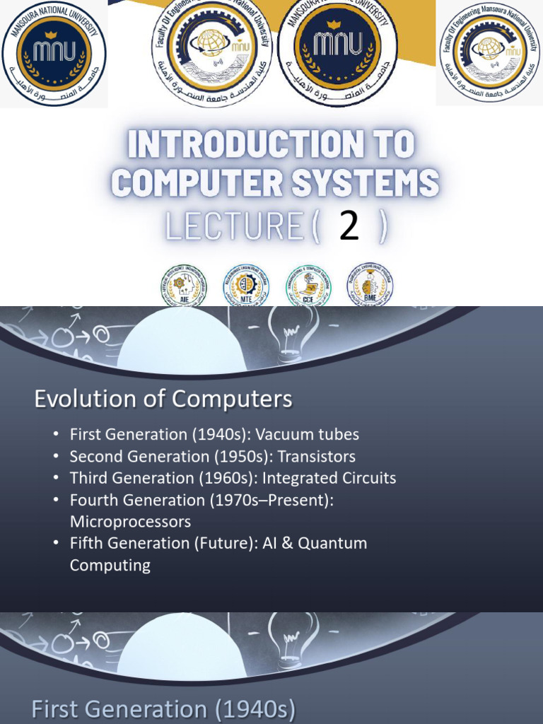 Introduction to Computers Lec.2 2026 | PDF | Operating System ...