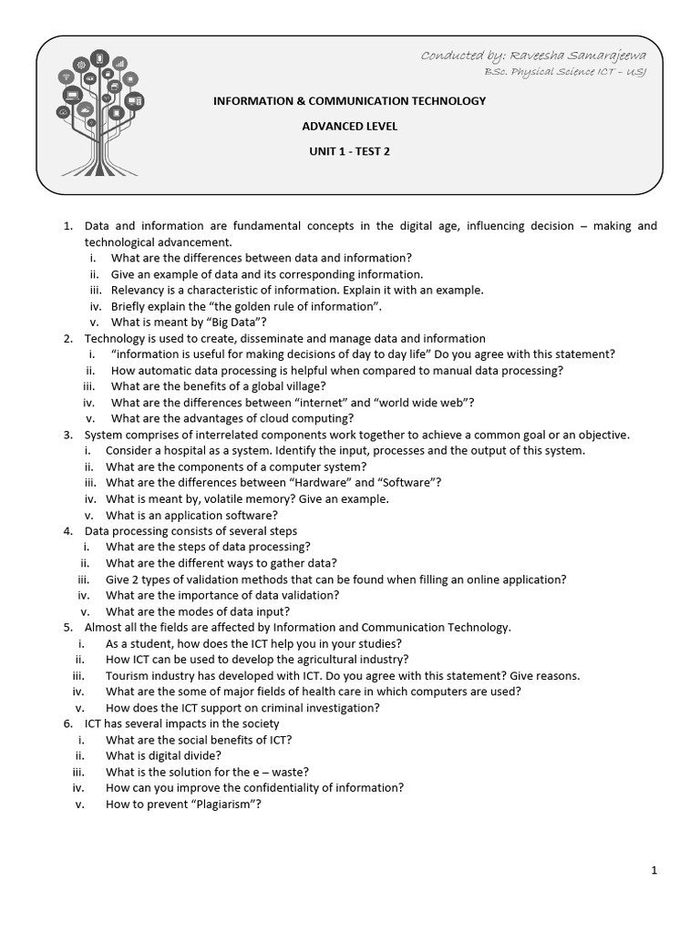 Test 1.2 | PDF | Information | System