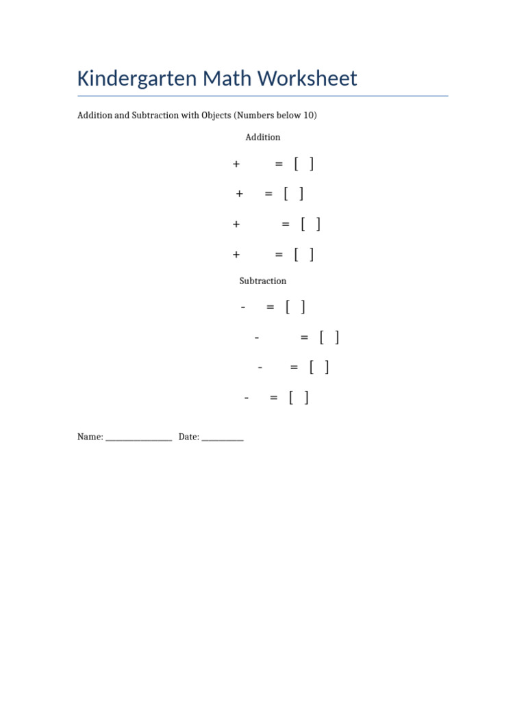 Math Worksheet | PDF