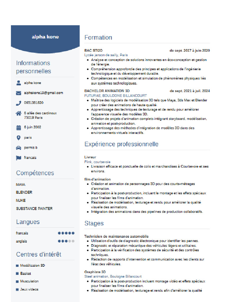 cv (1) | PDF