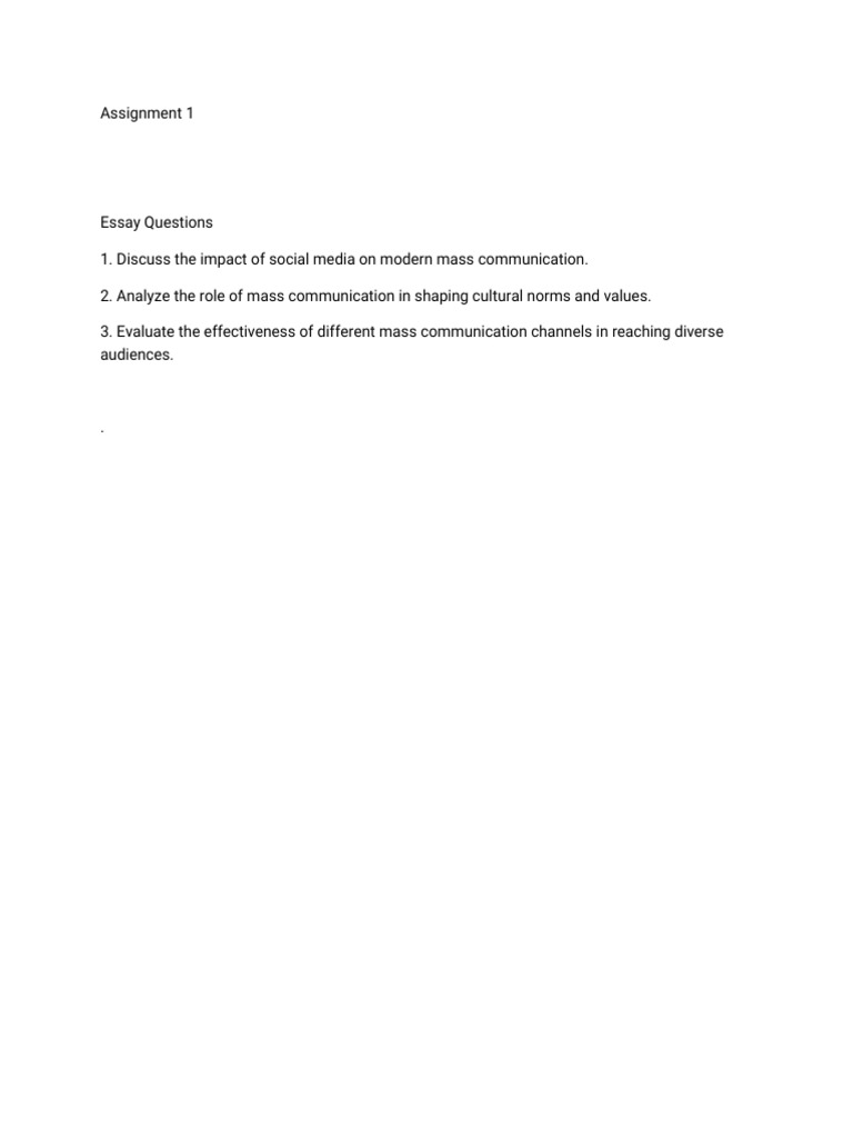 MC Assignment 1 | PDF