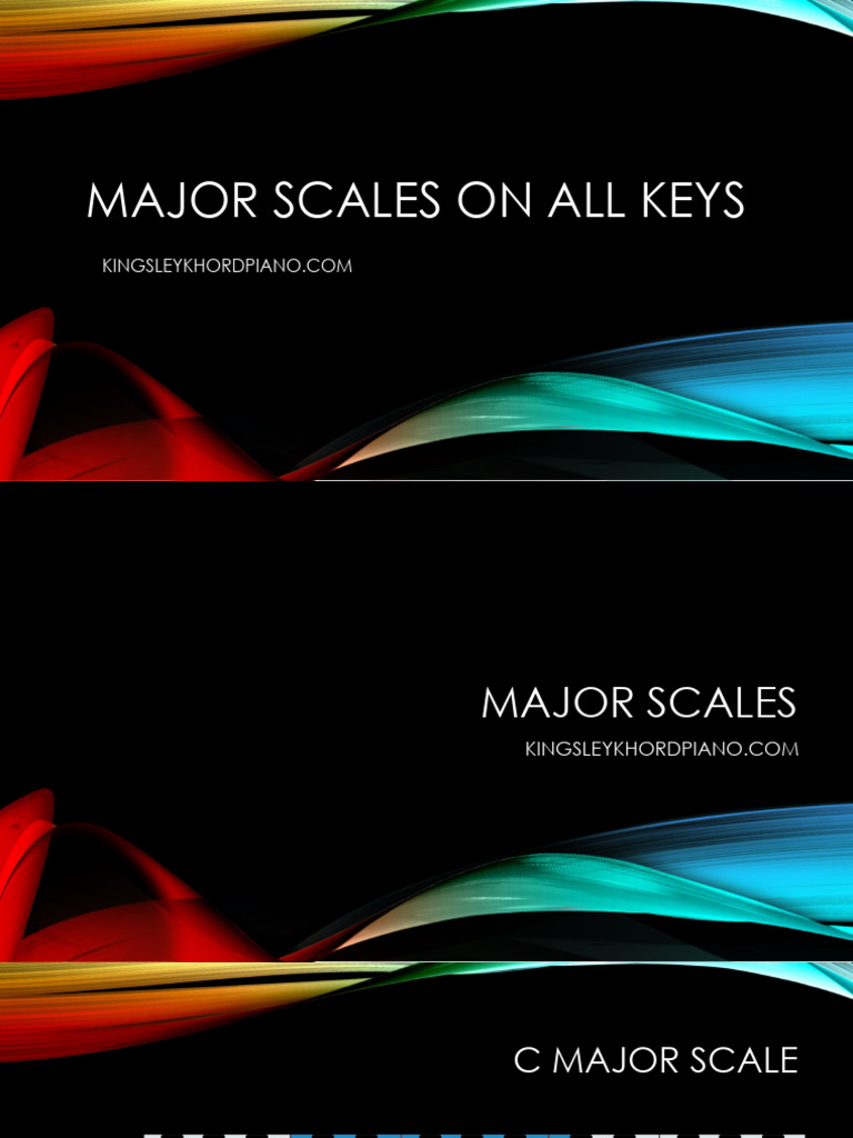 Beginner Scales MAJOR SCALES | PDF