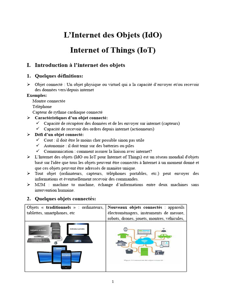 Cours Iot Aii3 | PDF | Internet des objets | Diode électroluminescente