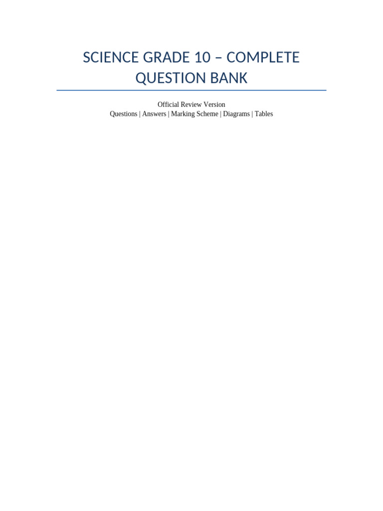 Science Grade10 Official Review Format | PDF | Artery | Vein