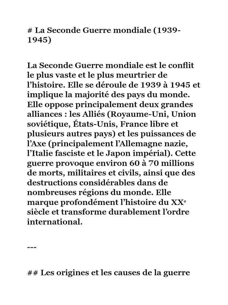 Seconde Guerre Mondiale Étape | Les Grandes étapes De La Seconde Guerre Mondiale Etape Les Grandes Etapes De La Seconde Guerre Mondiale