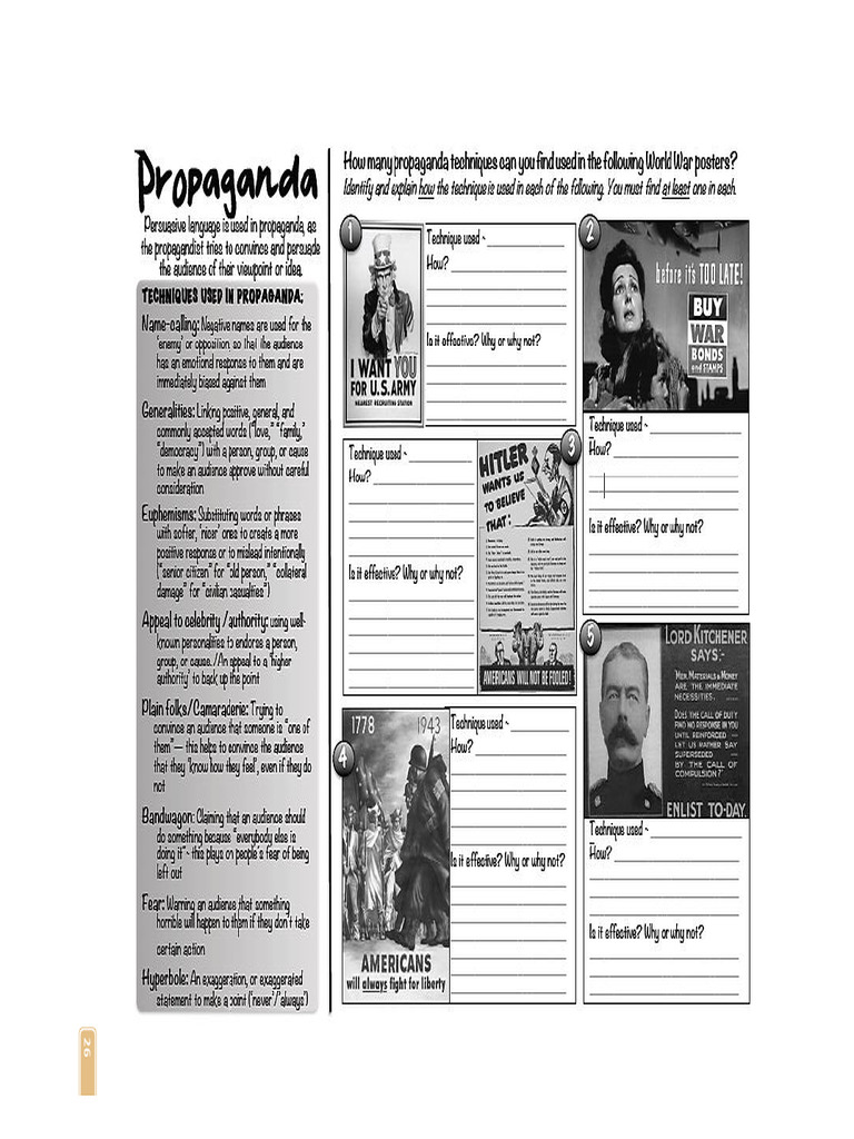 Propaganda Techniques | PDF