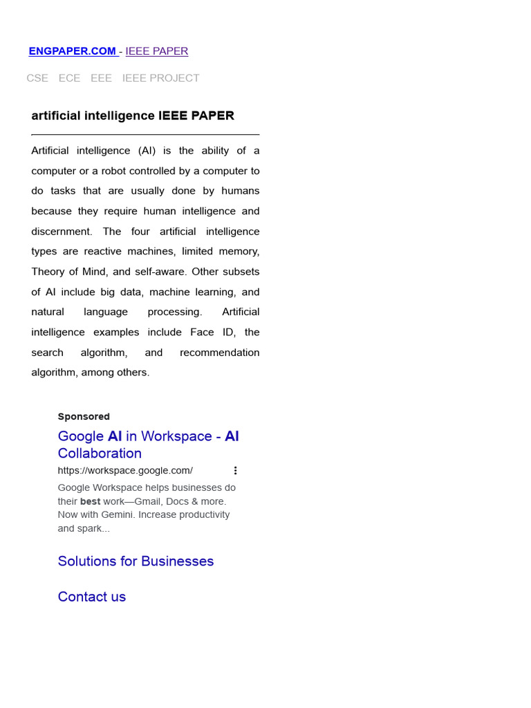 AI Paper One | PDF | Artificial Intelligence | Intelligence (AI ...