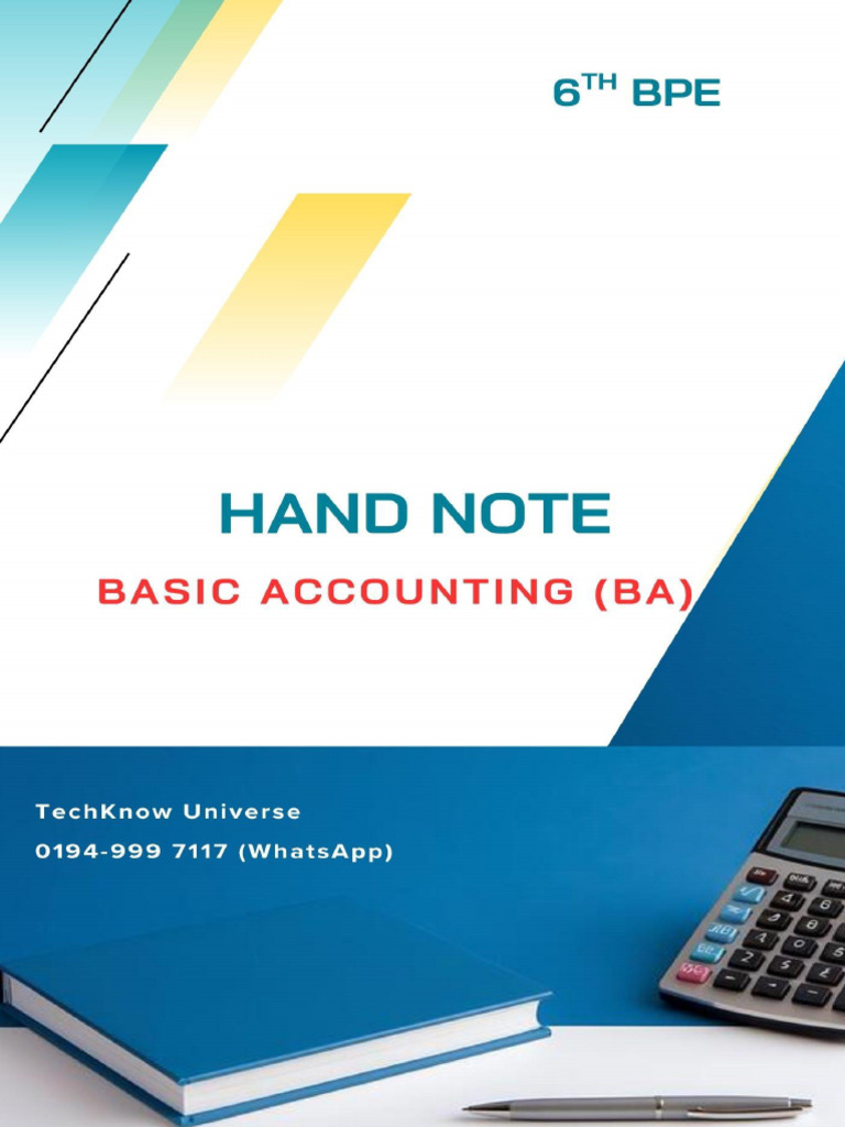 A. BA Hand Note | PDF | Equity (Finance) | Debits And Credits