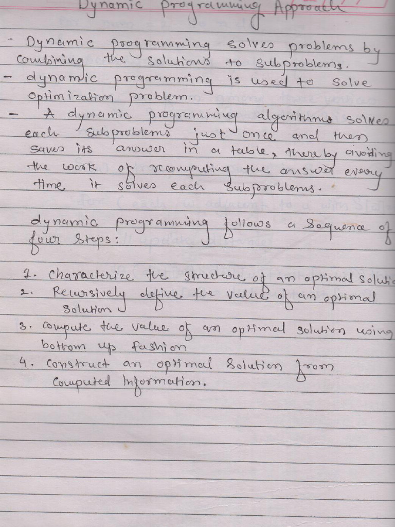 Chapter 4 - Dynamic Programming - Part 1 | PDF