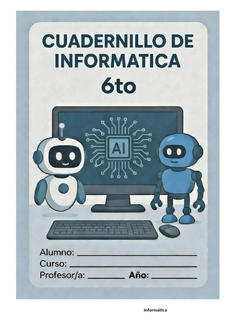 Cuadernillo de Informatica 6to Grado 2026 | PDF | Virus de computadora ...