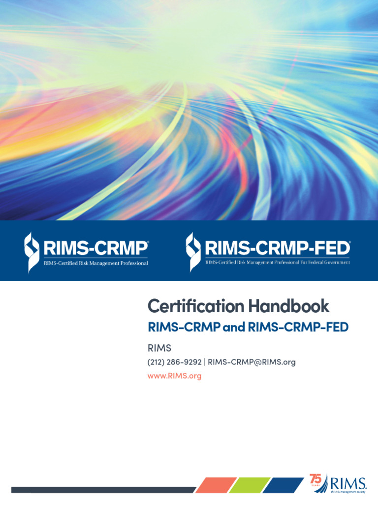 Rims-Crmp Handbook 2025 Final | PDF | Risk Management | Identity Document