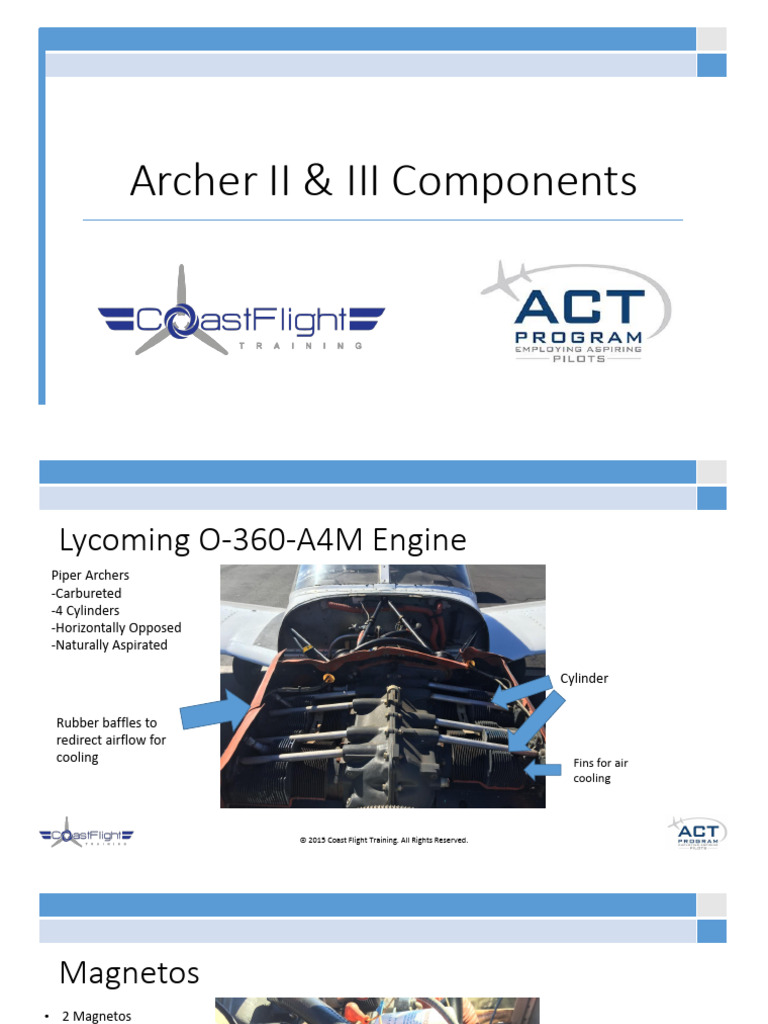 Archer II III Components. 2 | PDF | Carburetor | Engines