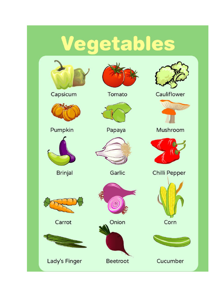 Vegetables | PDF