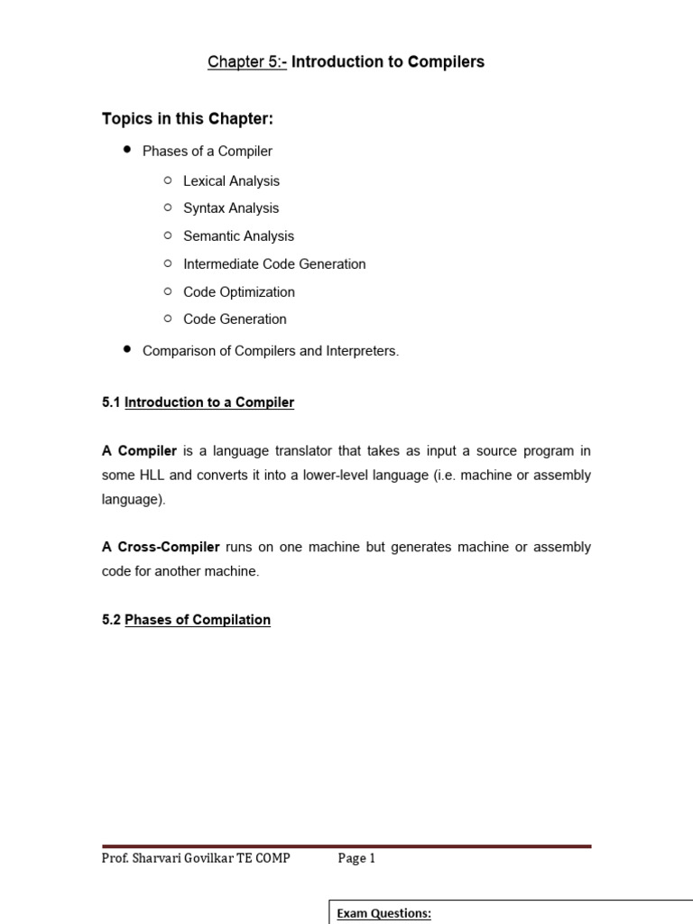 Module 5 and 6 | PDF | Compiler | Parsing
