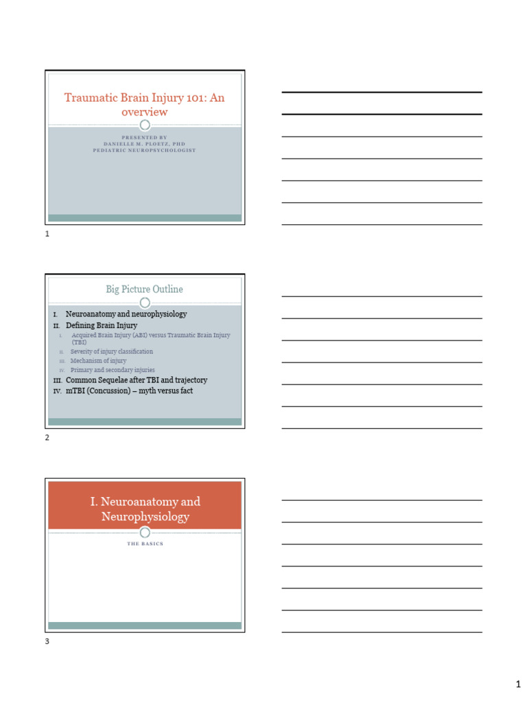 notes_-_traumatic_brain_injury_101_part_1 | PDF | Brain | Traumatic ...