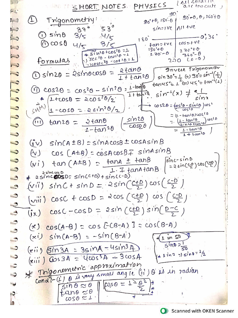 Basic Maths Short Notes(Ashish AIIMS Delhi) | PDF