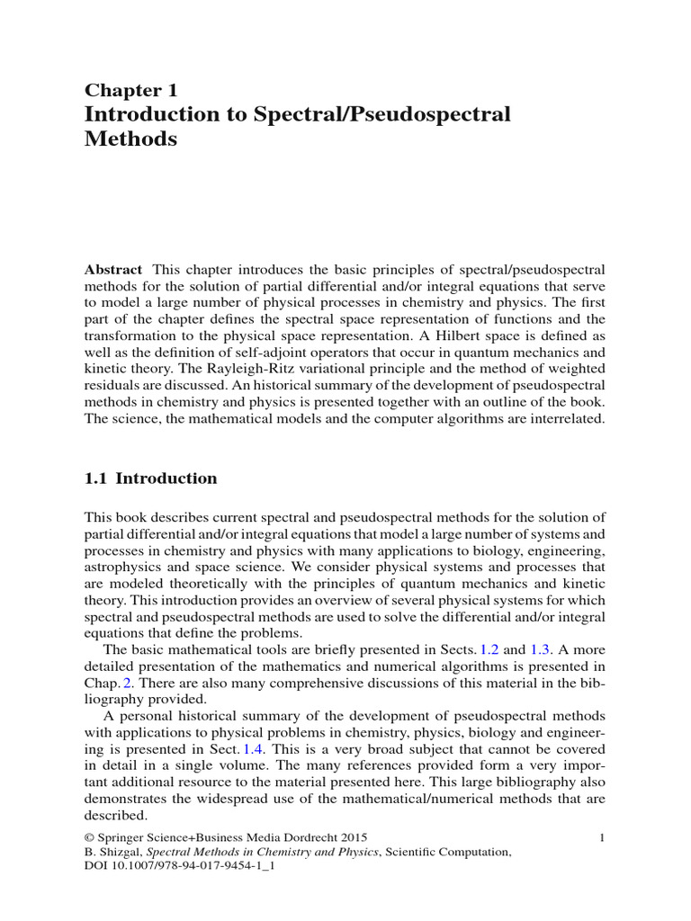 Introduction To Spectral & Pseudospectral Methods DD | PDF ...