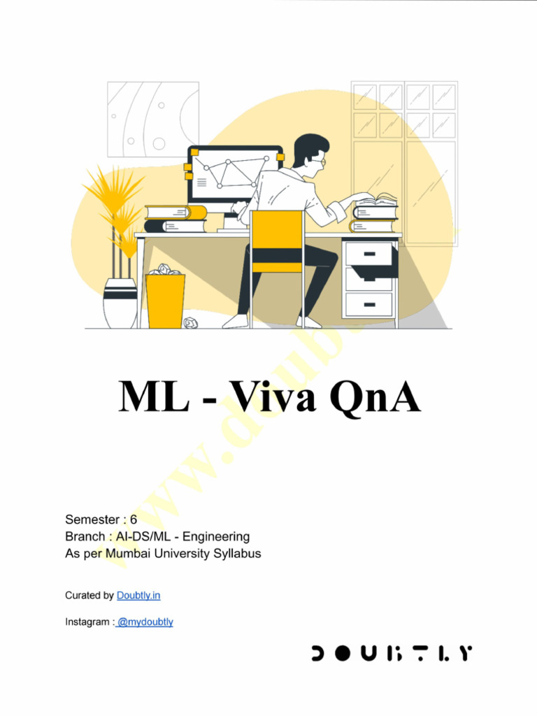 Machine Learning Viva QA (Sem 6 Aiml&Aids) | PDF