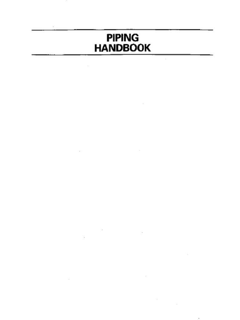 Piping Handbook Compress | PDF