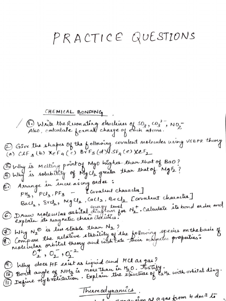 Practice Questions | PDF
