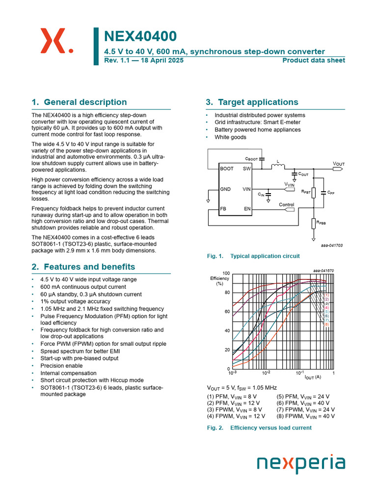 Nex 40400 | PDF | Electronic Circuits | Electric Power