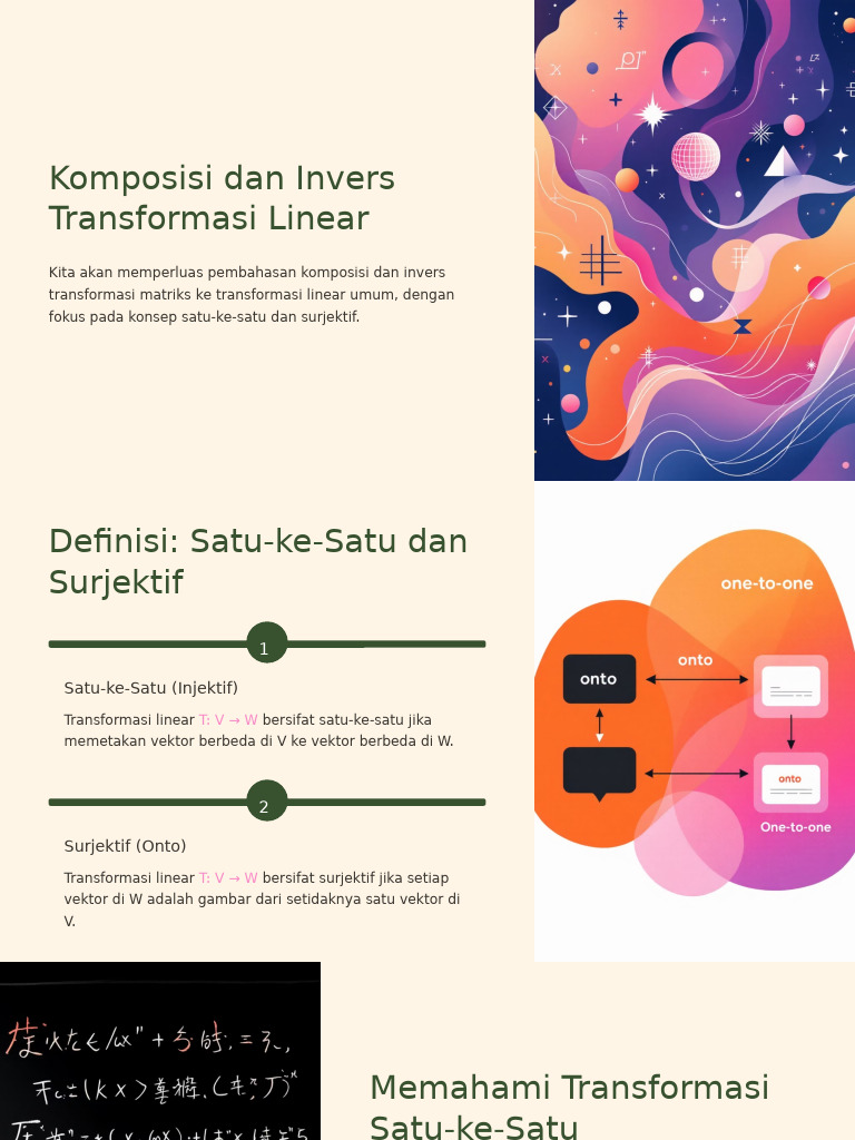 Komposisi Dan Invers Transformasi Linear | PDF