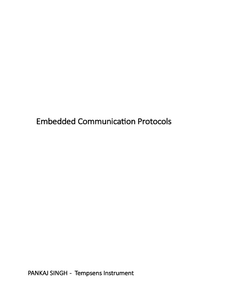 Embedded Communication Protocols | PDF | Manufactured Goods | Computer ...