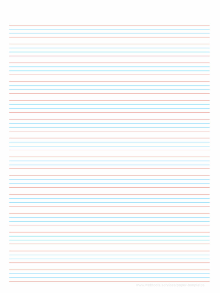 4 Lines Hand Writing - Lightened | PDF