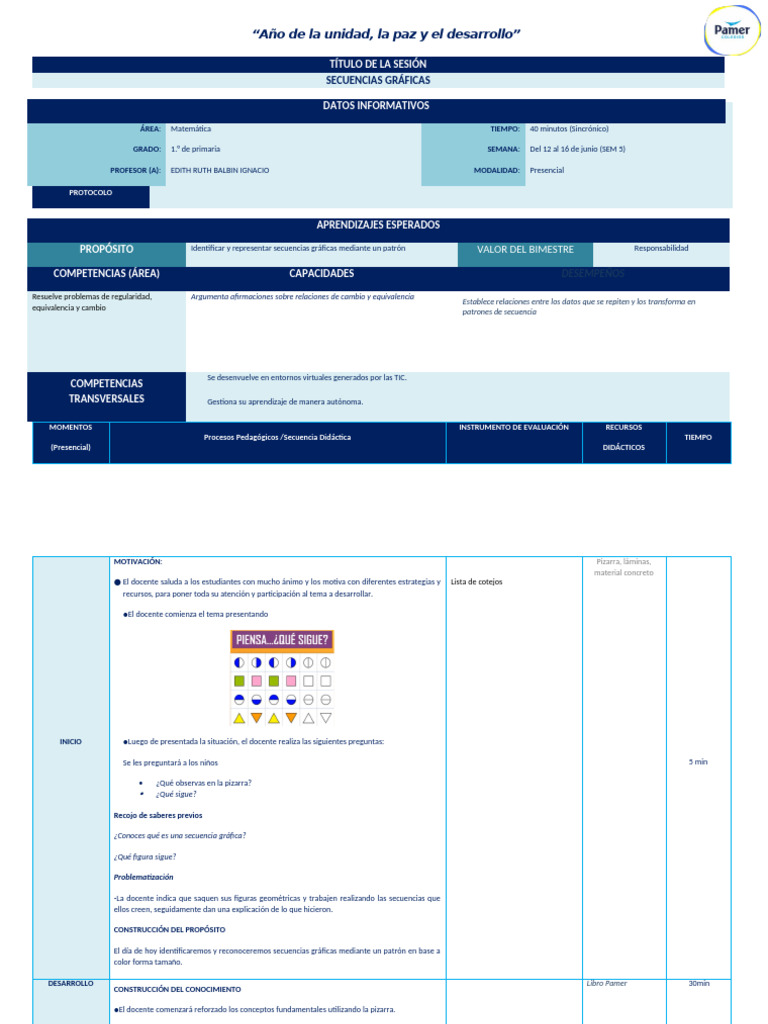 SESIÓN 5 Y 6 - II | PDF | Maestros | Evaluación